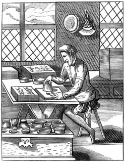 Painter of popular pictures, 16th century (1849).Artist: Jost Amman
