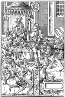 Torture, 1541 (1849).Artist: A Bisson
