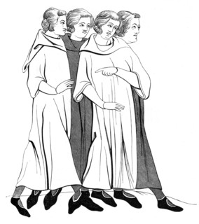 Costumes of the Bourgeoisie, 13th century (1849). Artist: Unknown