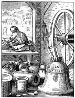 Bell and cannon caster, 16th century (1849). Artist: Jost Amman