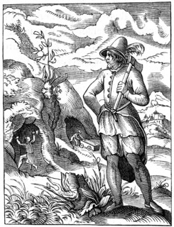 Miner, 16th century (1849).Artist: Jost Amman