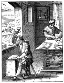 Goldbeater, 16th century (1849).Artist: Jost Amman