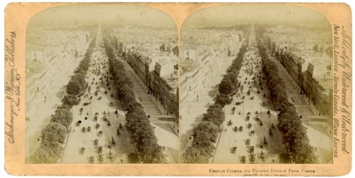 The Champs Elysees, Paris, France, 1894.Artist: Underwood & Underwood