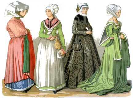 Women of Nuremberg, Germany, 16th century (1849).Artist: Edward May