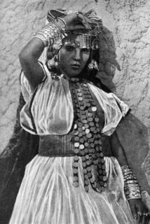 A dancer in Biskra, Algeria, 1922.Artist: Crete