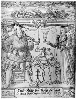 Jacob Wyx of Basel and his wife Anna, 1592 (1901). Artist: Unknown