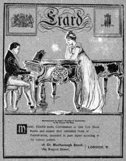 Advertisement for Erard pianos, 1901. Artist: Unknown