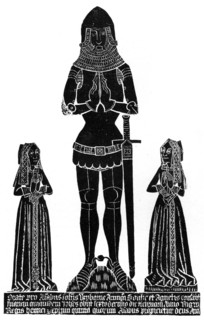 Rubbing of a medieval engraved brass, c1490 (1901). Artist: Unknown