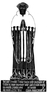 Rubbing of a medieval engraved brass, 1481 (1901). Artist: Unknown