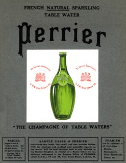 Advertisement for Perrier water, 1905. Artist: Unknown