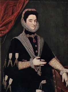 'Marie of Austria', mid 16th century (1910). Artist: Juan Pantoja de la Cruz