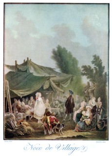 'Noce de Village', 18th century (1910).Artist: Descourtis