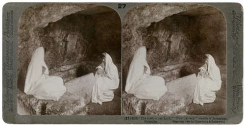The tomb of Jesus, outside Jerusalem, Palestine, 1904.Artist: Underwood & Underwood