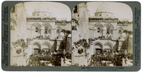 Church of the Holy Sepulchre, Jerusalem, Palestine, 1897.Artist: Underwood & Underwood