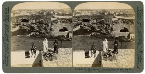 Jerusalem as seen from the Damascus Gate, Palestine, 1901.Artist: Underwood & Underwood