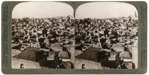 Jerusalem, as seen from the nothern wall, Palestine, 1897.Artist: Underwood & Underwood