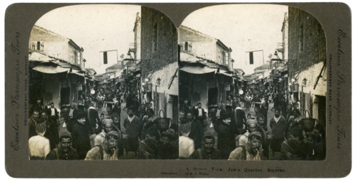 The Jewish quarter, Smyrna, Greece, 1900s.Artist: ME Wright