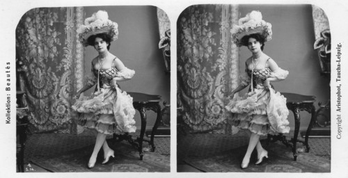 Portrait of a costumed woman, early 20th century.Artist: Aristophot
