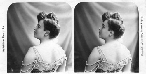 Portrait of a costumed woman, early 20th century.Artist: Aristophot