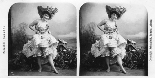 Portrait of a costumed woman, early 20th century.Artist: Aristophot