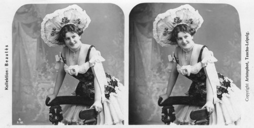 Portrait of a costumed woman, early 20th century.Artist: Aristophot