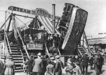 'Steam yacht', a bank holiday fairground attraction on Hamstead Heath, London, 1926-1927. Artist: Unknown