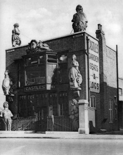 Figureheads of old fighting ships, Grosvenor Road, London, 1926-1927.Artist: Whiffin