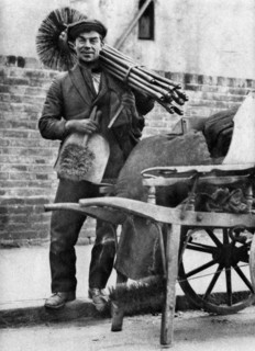 Chimney sweep, London, 1926-1927.Artist: McLeish