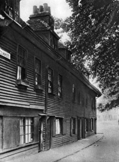An old wooden house in Collingwood Street, London, 1926-1927.Artist: Whiffin