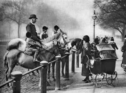 Rotten Row, Hyde Park, London, 1926-1927. Artist: Unknown