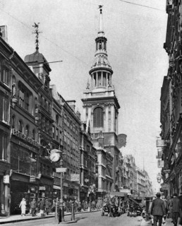 The spire of Bow Church, London, 1926-1927. Artist: McLeish