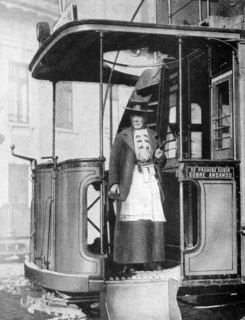 A woman tram-conductor, Chile, 1922. Artist: Brown & Dawson