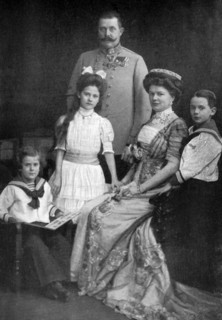 Archduke Franz Ferdinand of Austria and his family, c1910 (c1920). Artist: Unknown