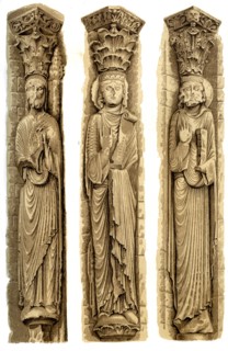 Exterior decoration of Le Mans Cathedral, Le Mans, France, 15th century (1849).Artist: H Moulin