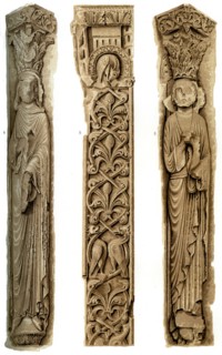 Exterior decoration of Le Mans Cathedral, Le Mans, France, 15th century (1849).Artist: H Moulin