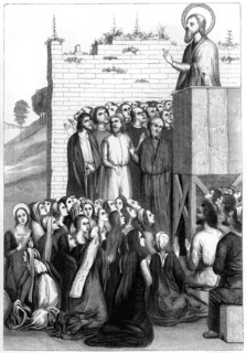 Christ preaching, 15th century (1849).Artist: A Bisson