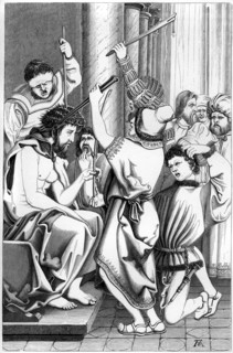 'The Mocking of Christ', 16th century (1849).Artist: A Bisson