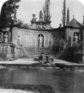 Fountain, Hellbrunn Castle, Salzburg, Austria, c1900.Artist: Wurthle & Sons