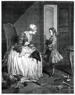 'The Governess', 1739 (1885).Artist: Francois Bernard Lepicie
