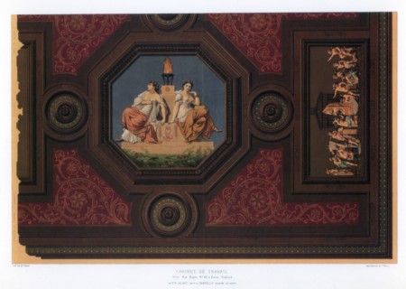 Cabinet de Travail, Paris, 19th century.Artist: F Durin