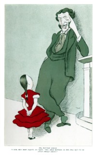 Matthew Arnold (1822-1888) and his niece, 1904.Artist: Max Beerbohm
