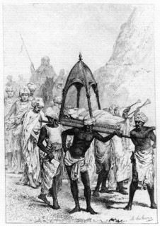 The funeral of Sinbad's wife, 19th century. Artist: Unknown