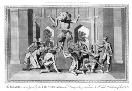 'An Image worshipped by the Chingulais...', late 18th century. Artist: Unknown