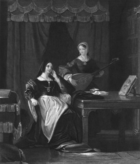 Queen Katherine, Queen Consort of Henry VIII of England, (19th century).Artist: Charles W Sharpe
