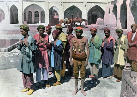 Dervishes and martyrs, Tehran, c1890. Artist: Gillot