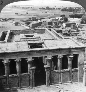 'The wonderfully preserved temple at Edfu, Egypt', 1905.Artist: Underwood & Underwood