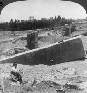 The ruins of Baalbek (Balabakk), Syria, 1900.Artist: Underwood & Underwood