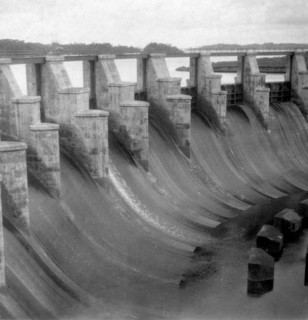 The spillway, Gatun Lock, Panama Canal, Panama, early 20th century.Artist: J Dearden Holmes