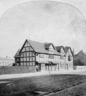 William Shakespeare's house, Henley Street, Stratford-upon-Avon, Warwickshire, late 19th century. Artist: Unknown
