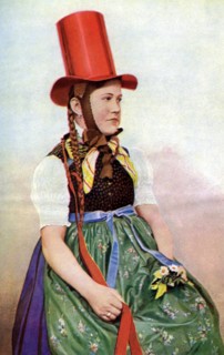 A forest maiden in her Sunday frock, 1922.Artist: Georg Haeckel